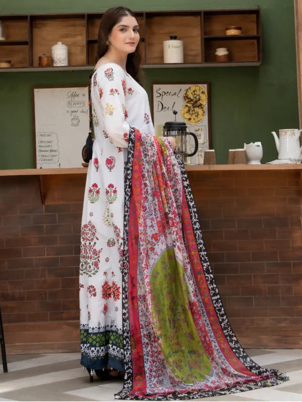 2PC Stitched Printed Frok for Summers