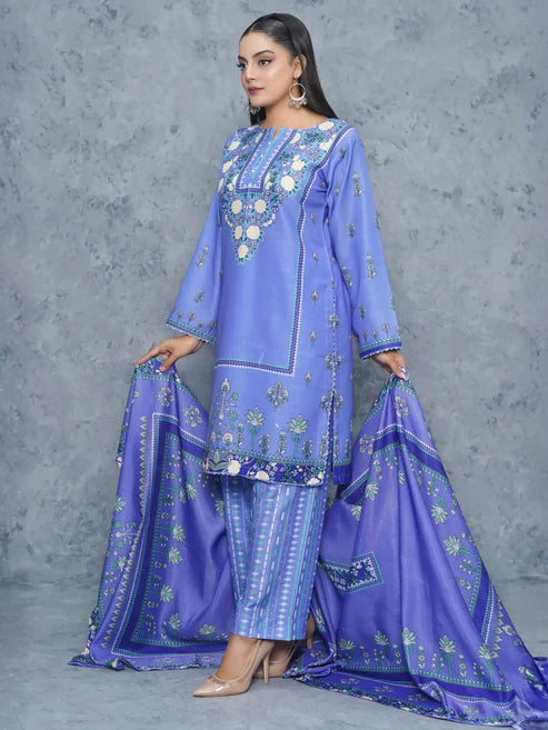 Dhanak 3Piece Stitched Suit