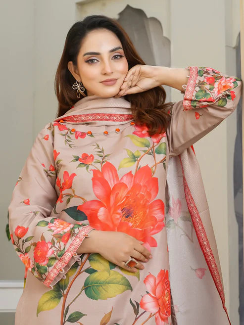 Jazmin 3Piece Stitched Suit