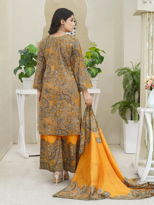 Bin Saeed 3Pc Stitched Suit