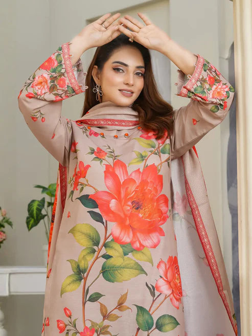Jazmin 3Piece Stitched Suit
