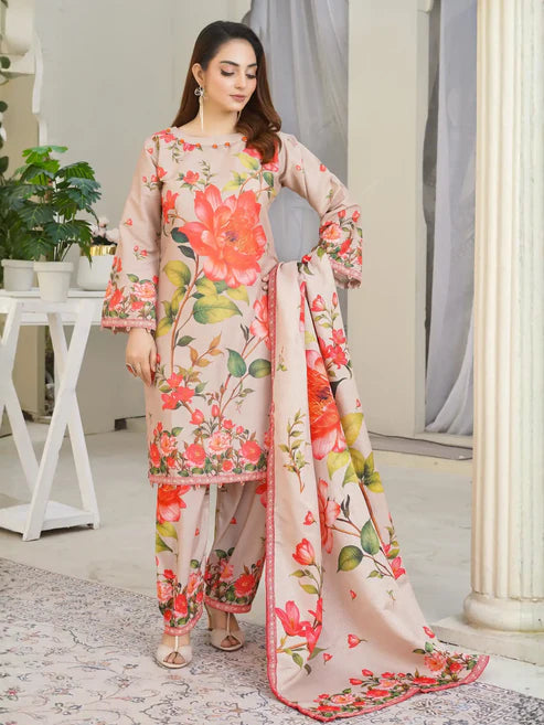 Jazmin 3Piece Stitched Suit