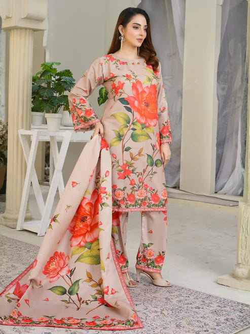 Jazmin 3Piece Stitched Suit