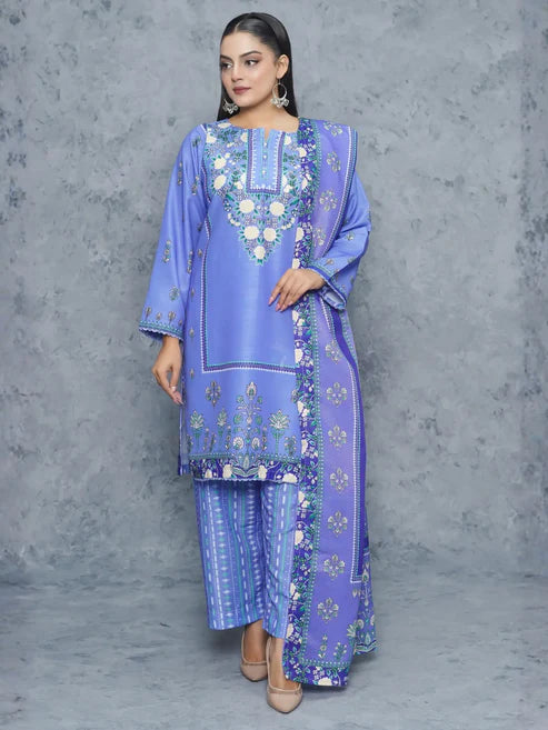 Dhanak 3Piece Stitched Suit